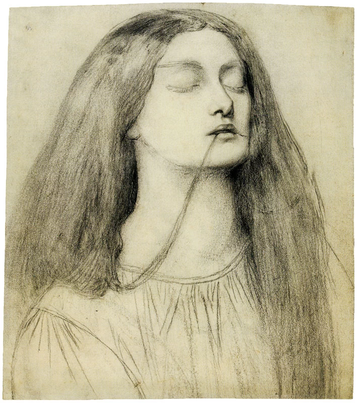 Ritratto di Elizabeth Siddal. Studio - Fitzwilliam Museum